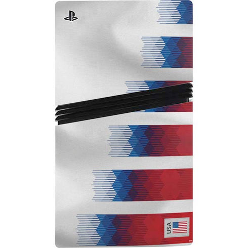 USA Soccer Flag PS5 Pro Disk Console Skin
